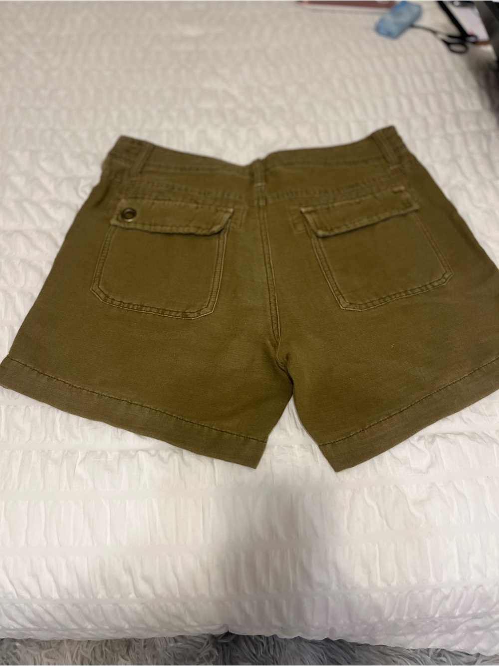Free People Olive Utility Pocket Shorts